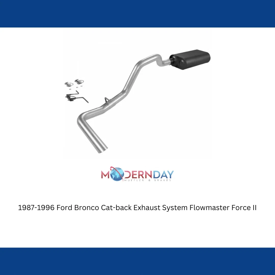 1987-1996 Ford Bronco Cat-Back Exhaust Flowmaster Stainless Steel